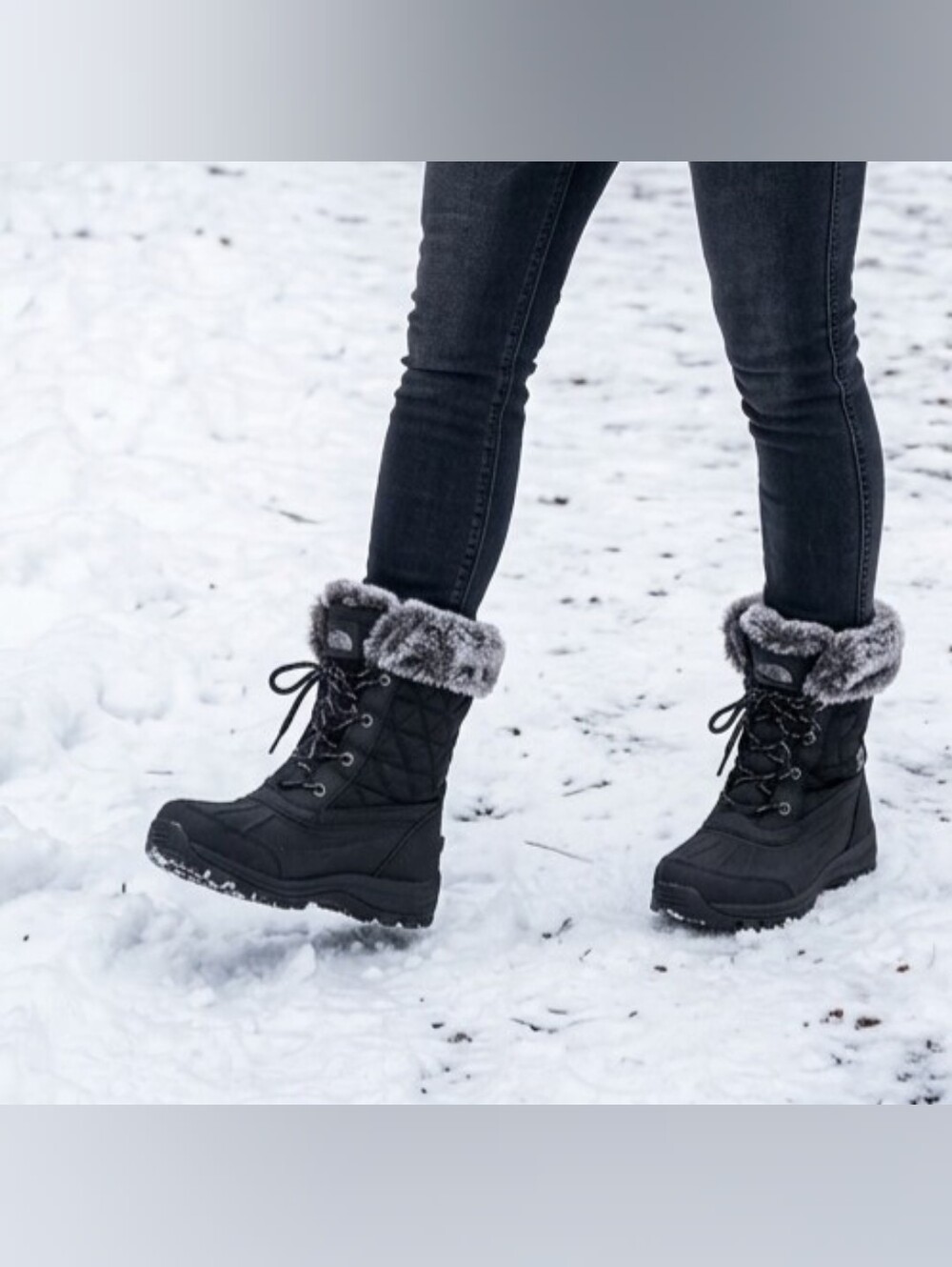 ARTIC SHIELD Women’s Black Winter Snow Boots with Faux Fur Collar Size 9